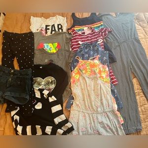 #58 a lot of clothes for a girl 10/12 years old